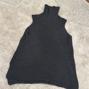 JessTurtleneck Knit Women's Sleeveless Dress Black Size M